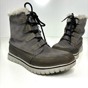 Sorel Explorer Cozy Joan Snow Winter Boot, Tall Sneaker Waterproof Faux Fur 10
